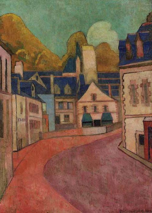 Emile Bernard La rue Rose a Pont Aven china oil painting image